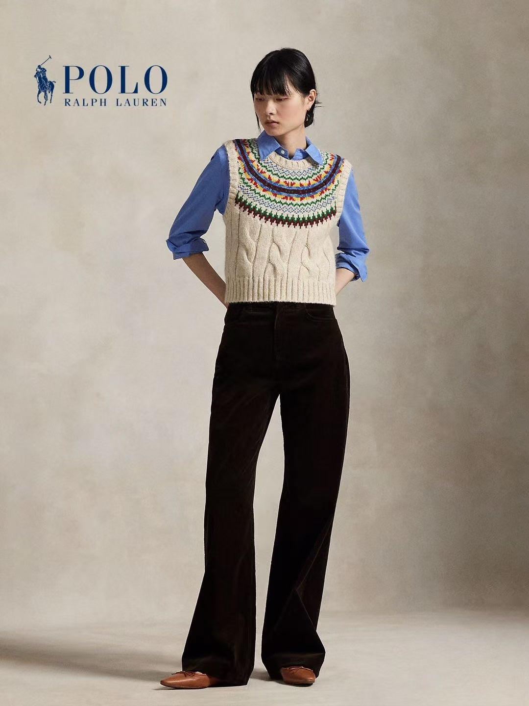 Ralph 25fw jacquard vest
