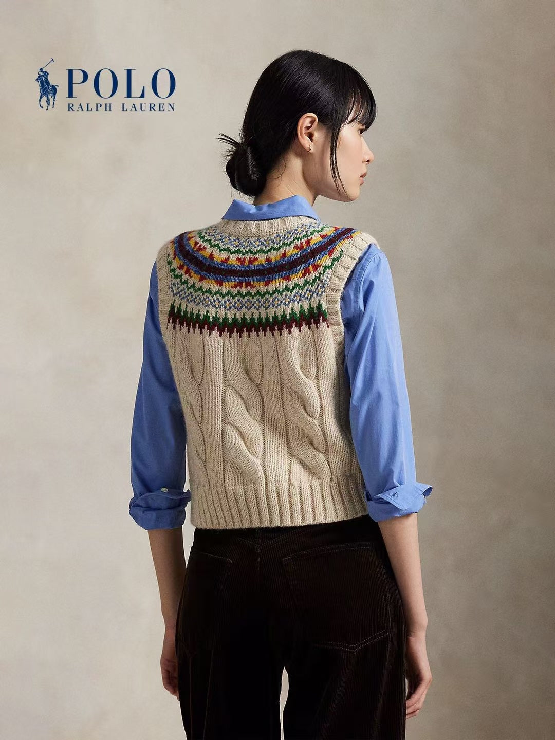 Ralph 25fw jacquard vest