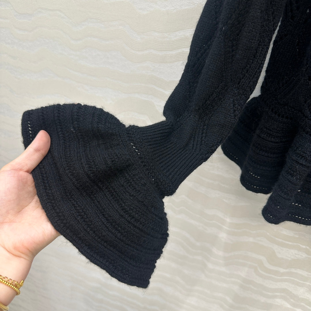 Chl 25fw ruffled cardigan