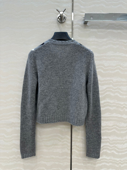 Pra 25fw jacquard cardigan