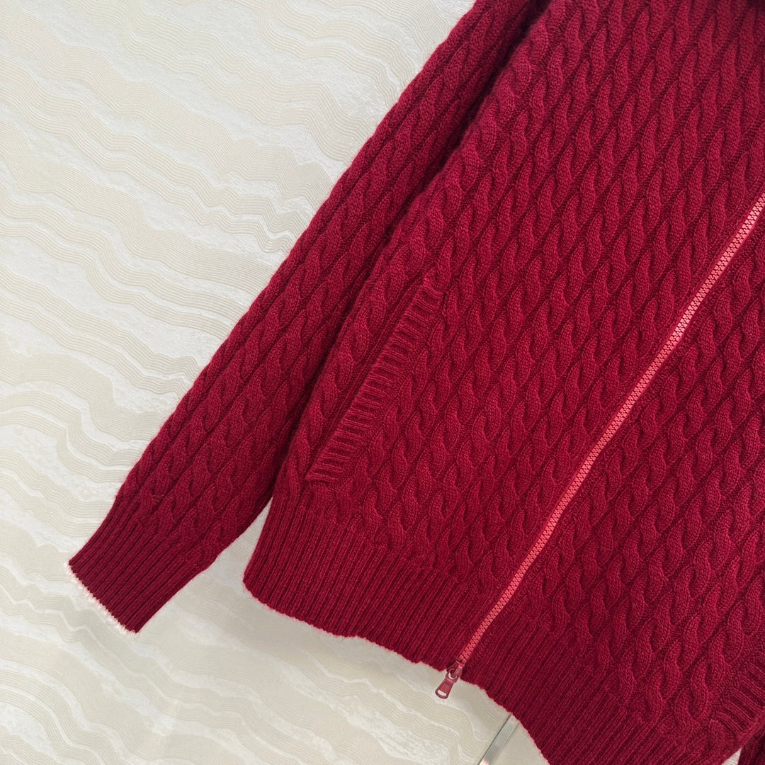 Brune 25fw jacquard cardigan