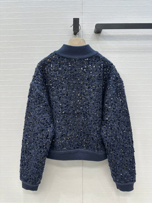 Brune 25fw embroidered cardigan