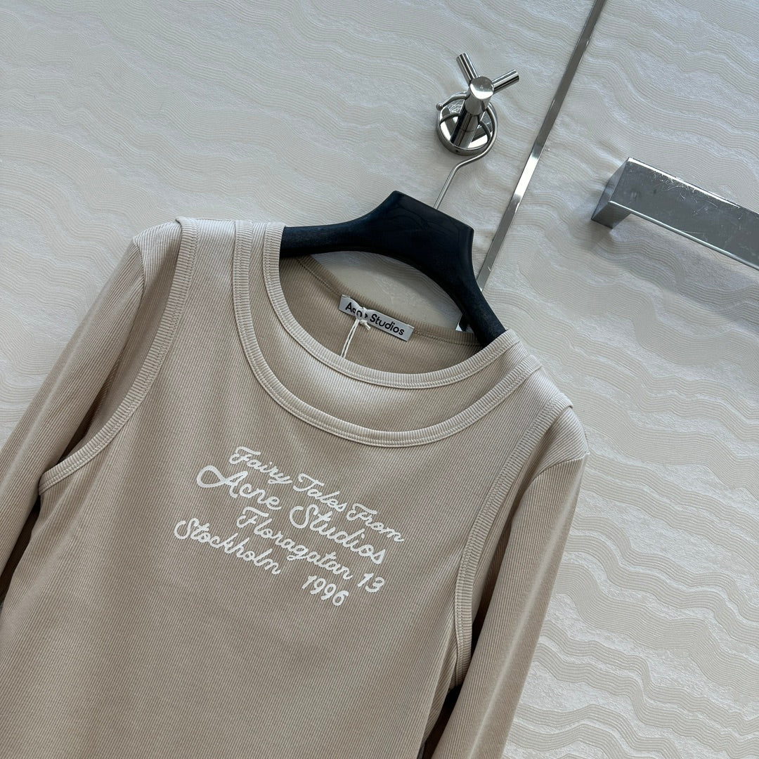 Acn 25fw printed shirt
