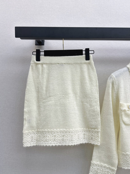 Chan 25fw knitted suit