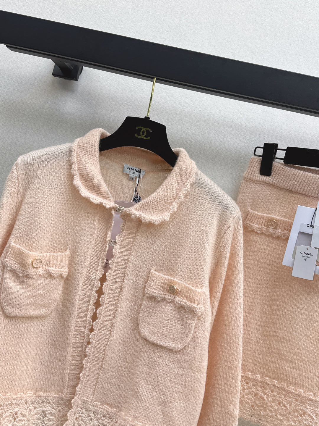 Chan 25fw knitted suit
