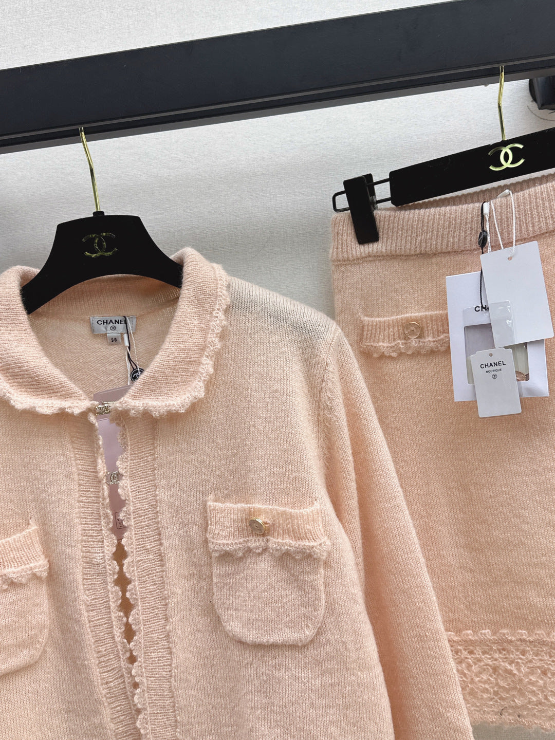 Chan 25fw knitted suit
