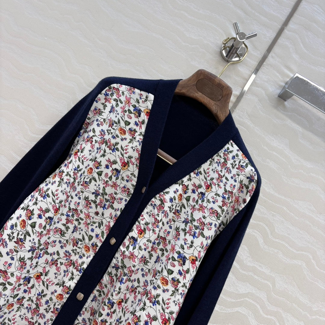 Loro 25fw printed cardigan