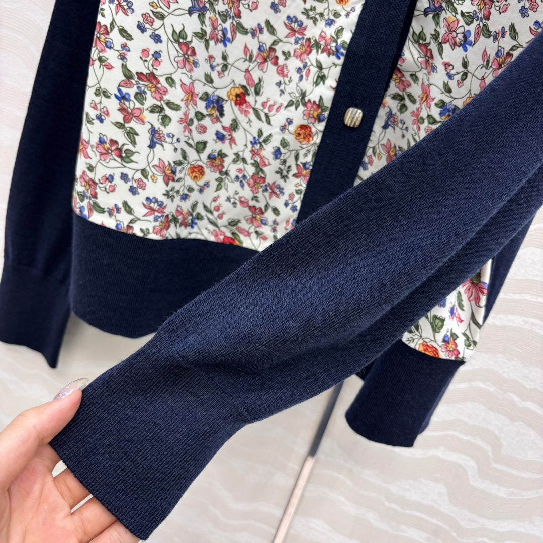 Loro 25fw printed cardigan