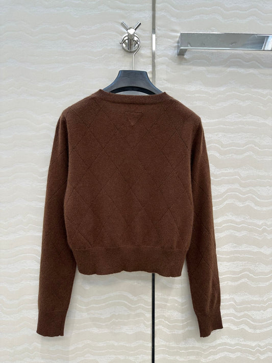 Pra 25fw jacquard cardigan