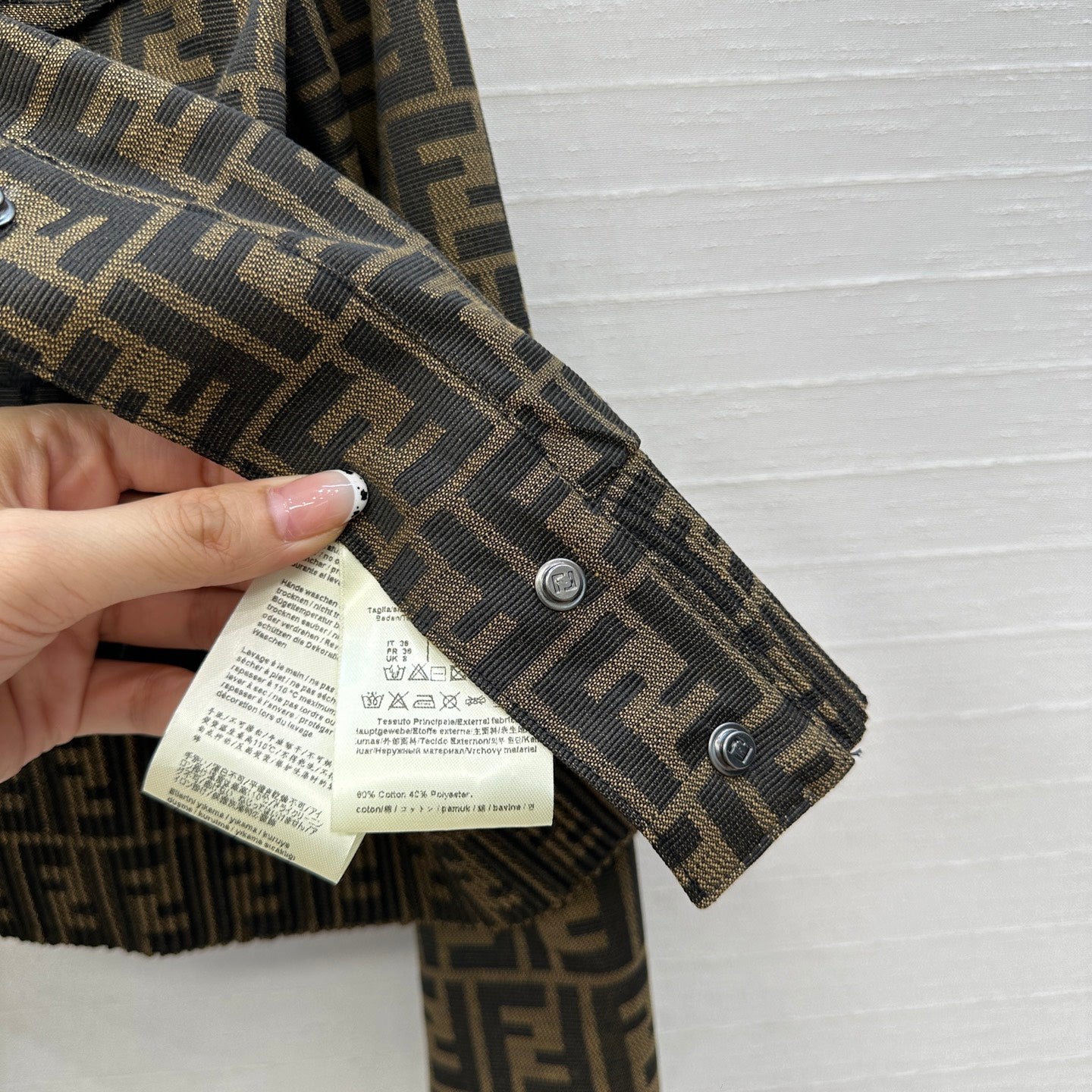 Fend 25fw jacquard jacket