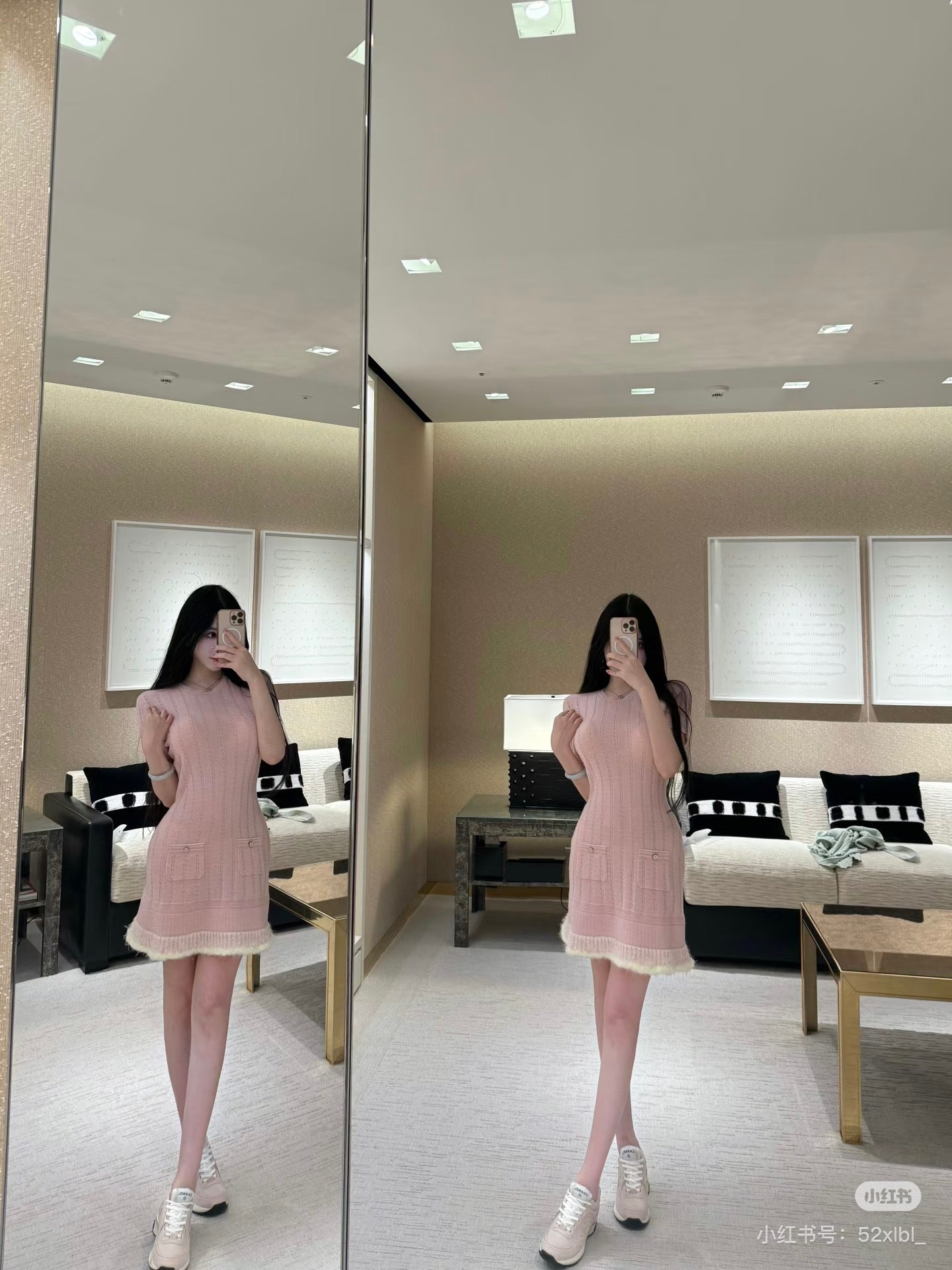 Chan 25fw knitted dress