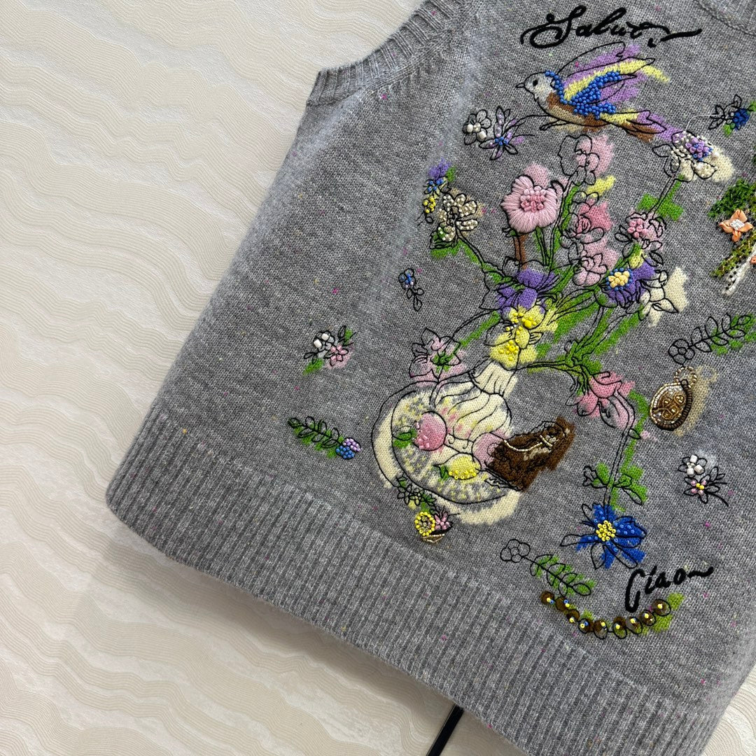 Er 25fw embroidered vest