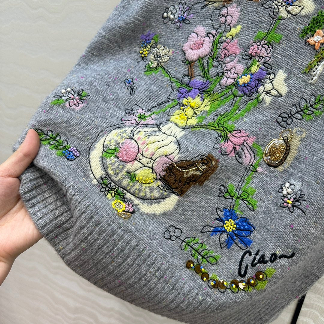 Er 25fw embroidered vest