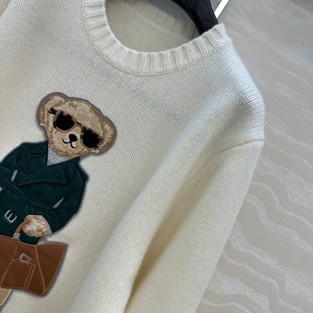 Row 25fw embroidered sweater