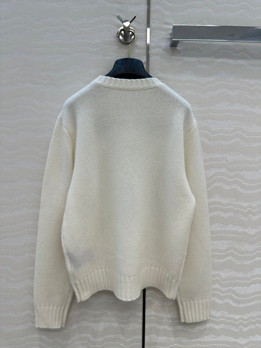 Row 25fw embroidered sweater
