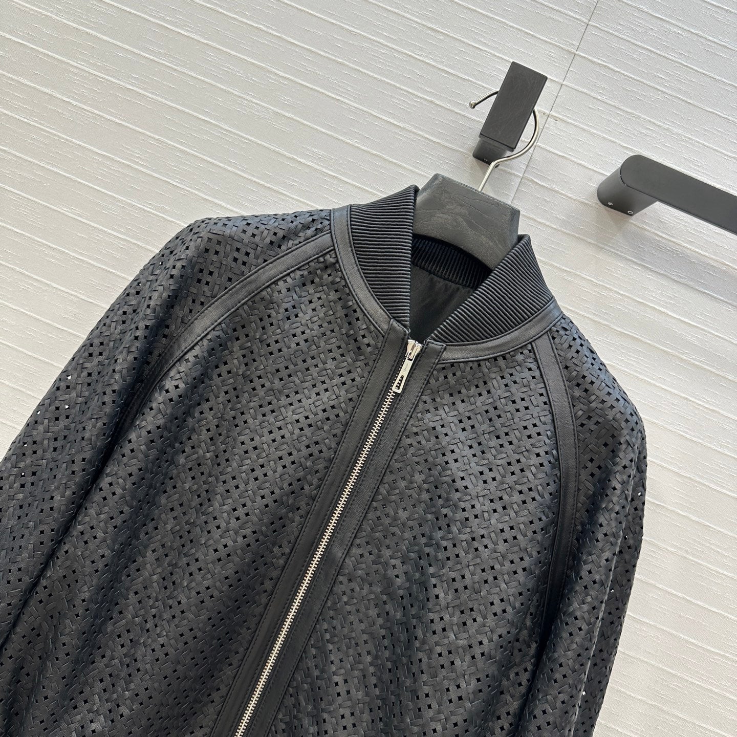 Herm 25fw leather jacket
