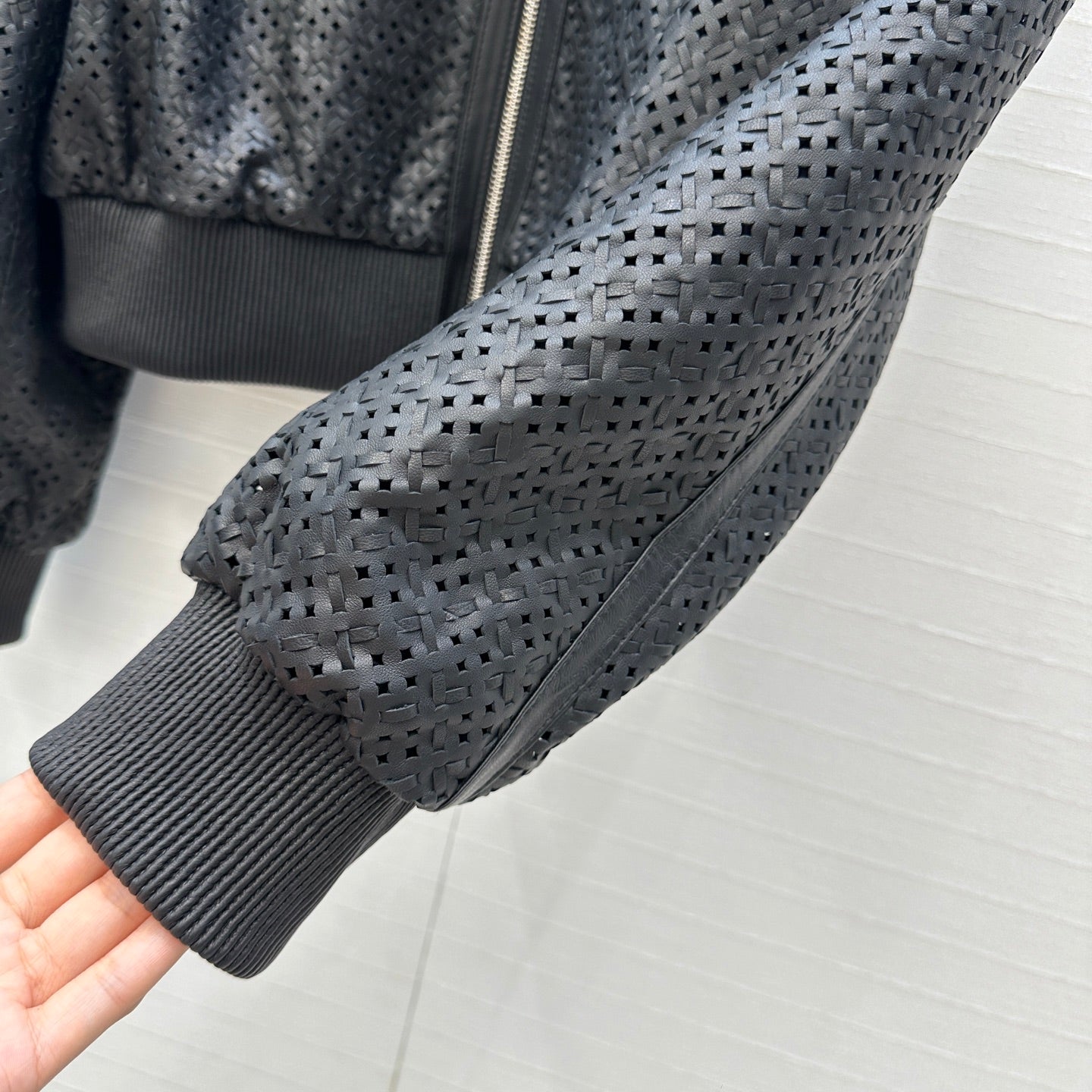 Herm 25fw leather jacket