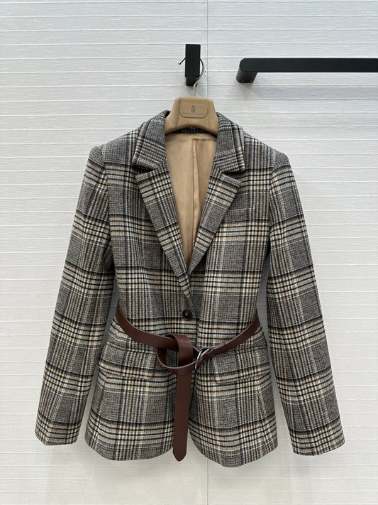 Brune 25fw plaid suit