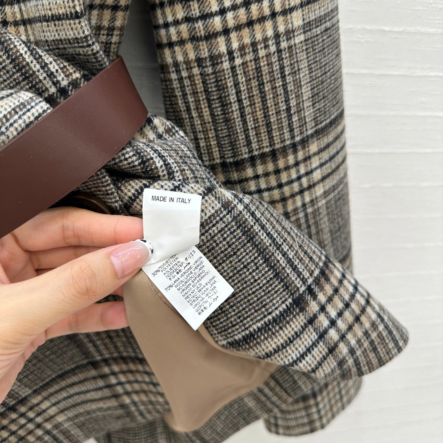 Brune 25fw plaid suit
