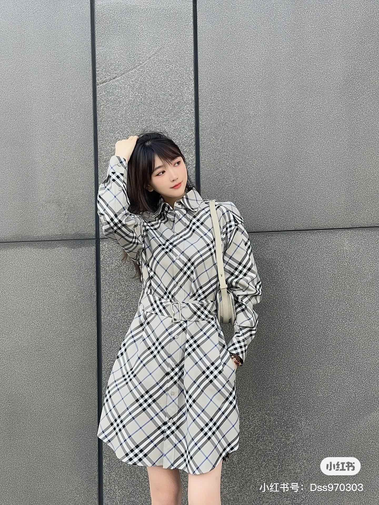 Burber 25fw vintage dress