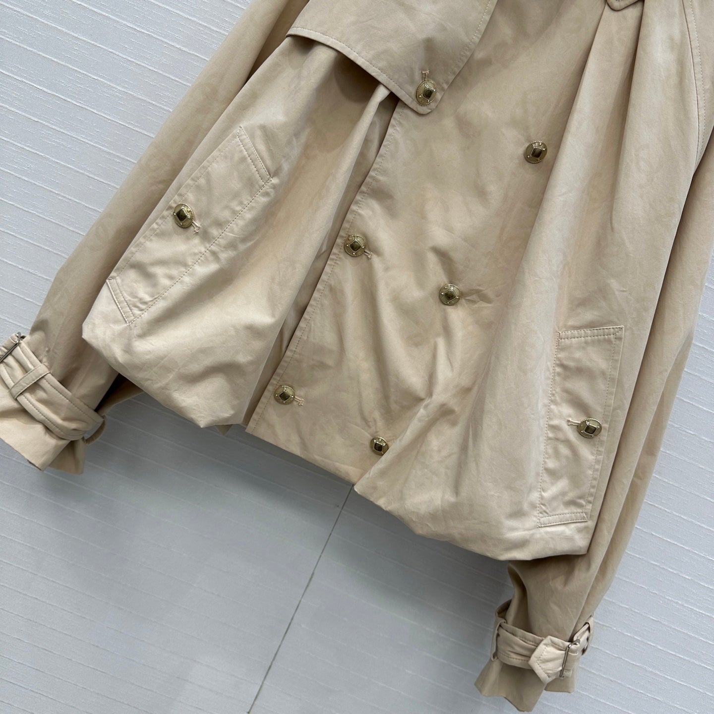 Chan 25fw printed trench coat