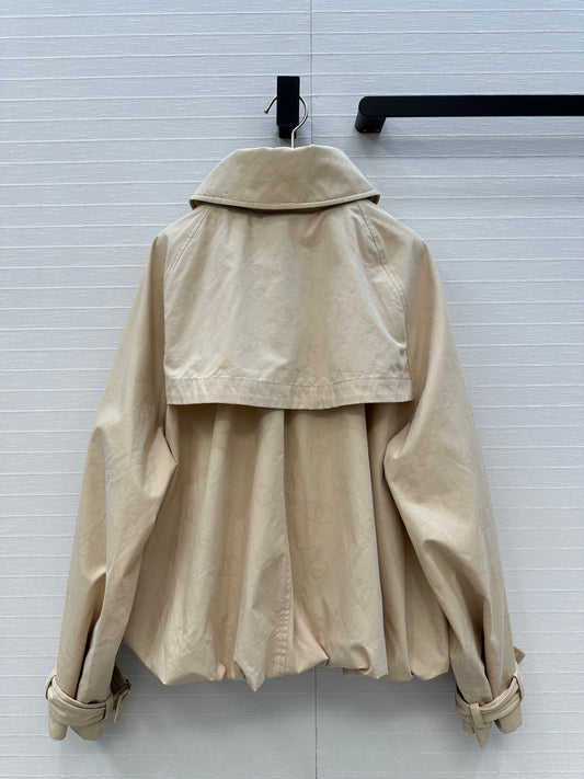 Chan 25fw printed trench coat