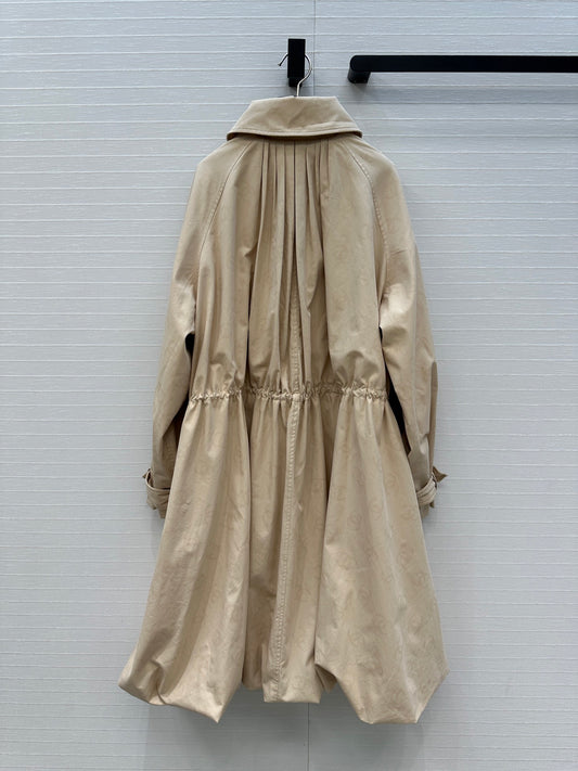 Chan 25fw printed trench coat