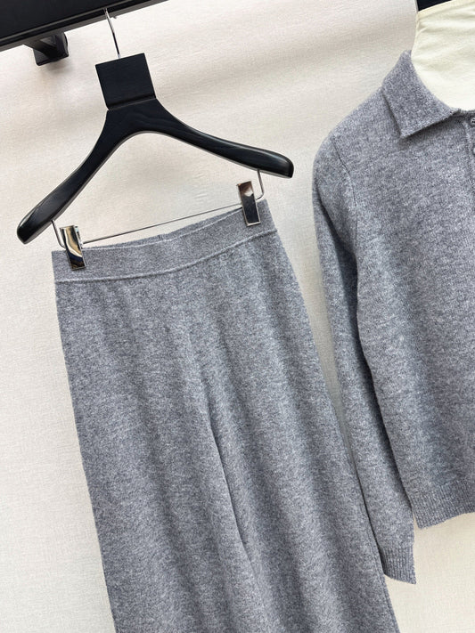 Chan 25fw knitted suit