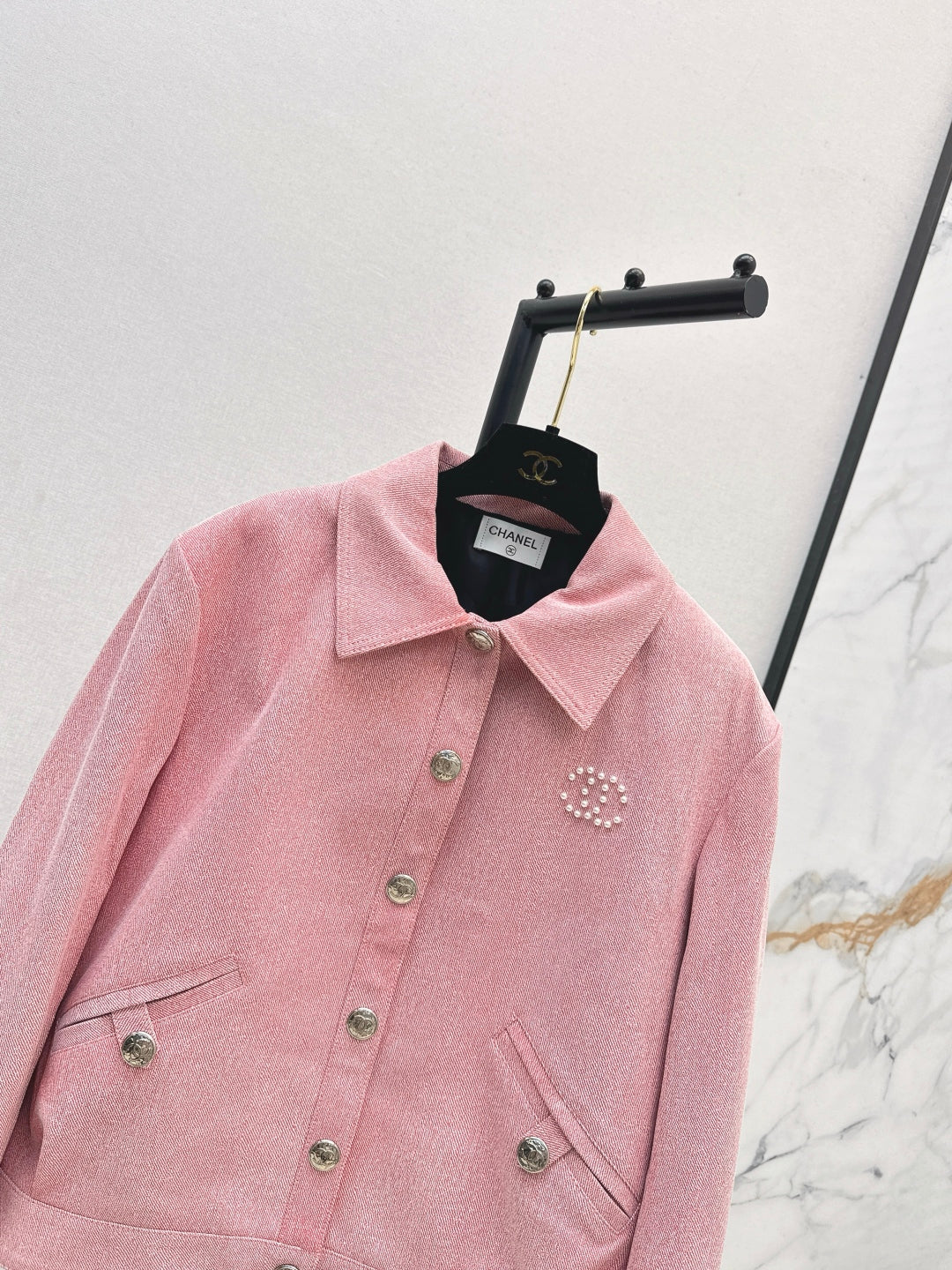 Chan 25fw leather jacket