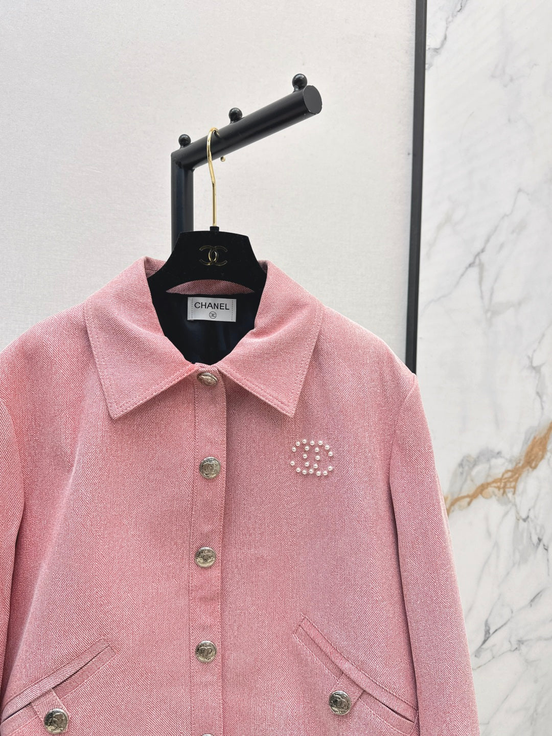 Chan 25fw leather jacket