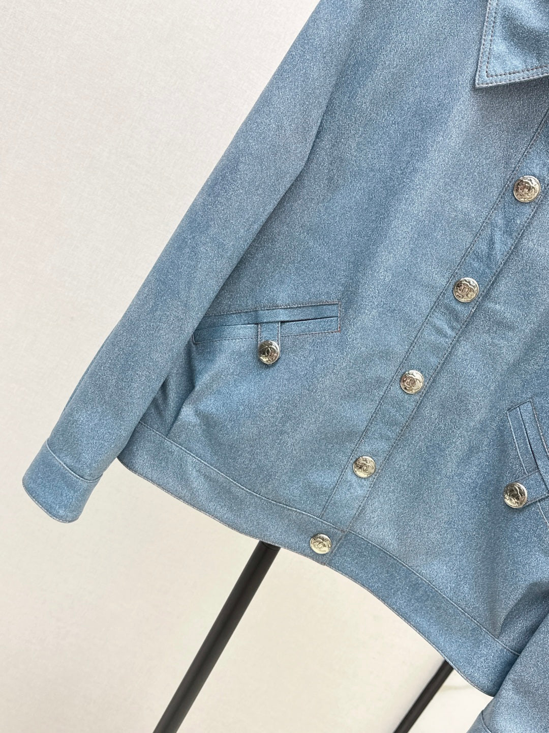 Chan 25fw leather jacket