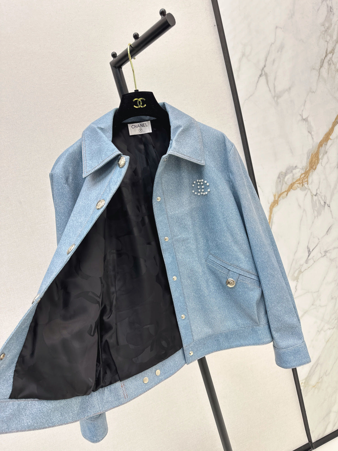 Chan 25fw leather jacket