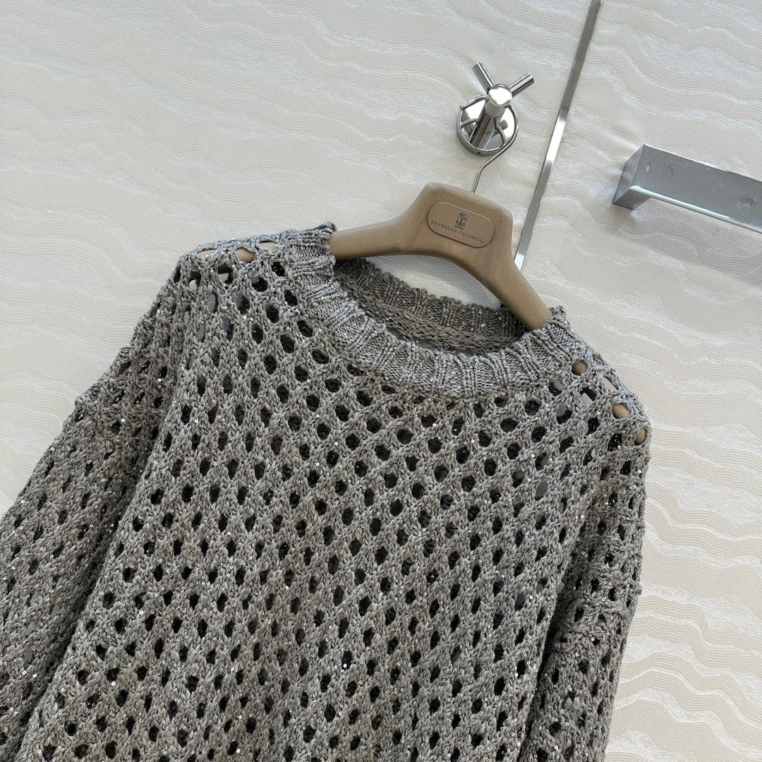 Brune 25fw embroidered sweater