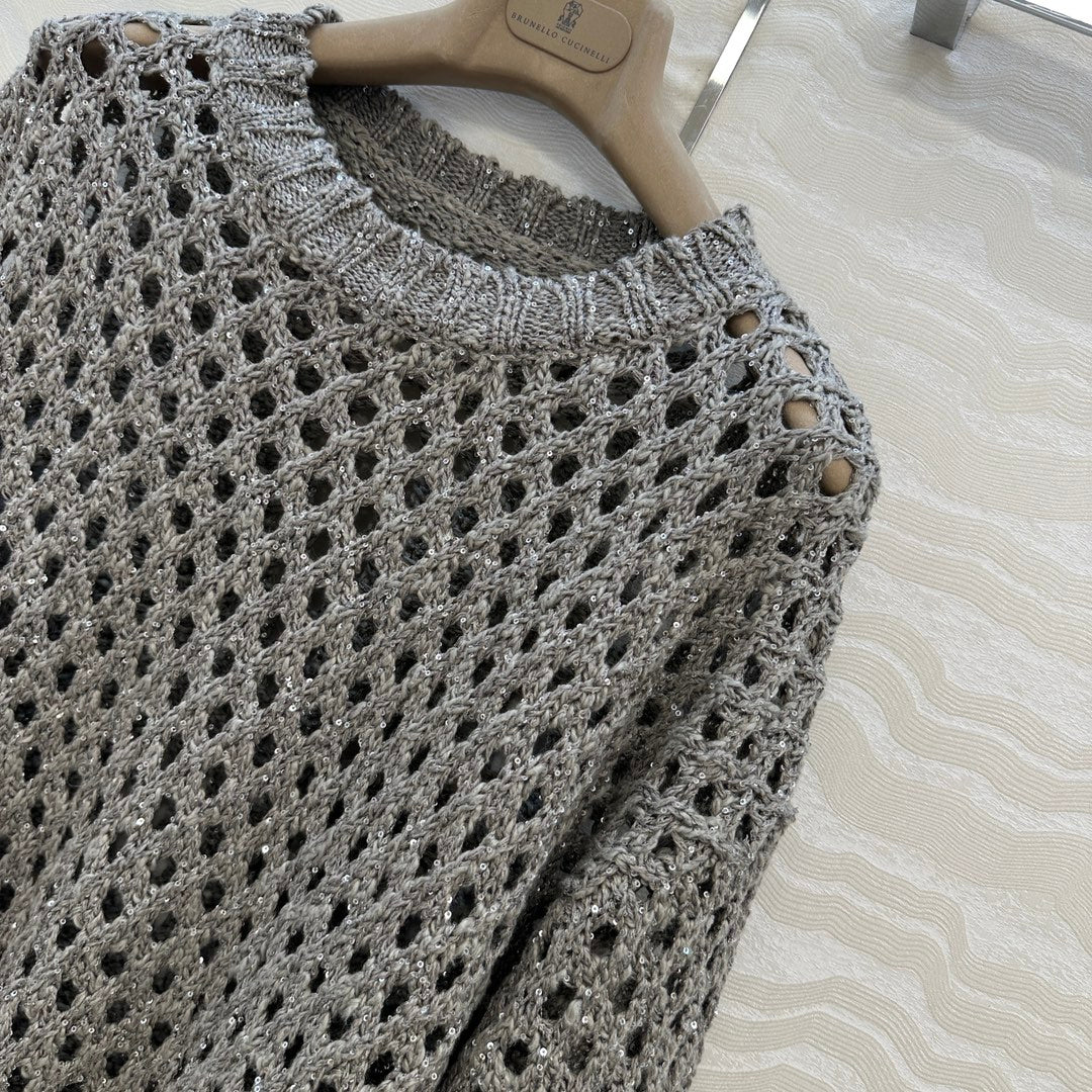 Brune 25fw embroidered sweater