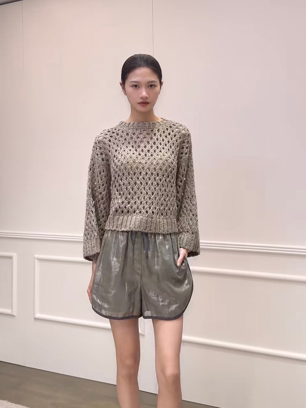 Brune 25fw embroidered sweater