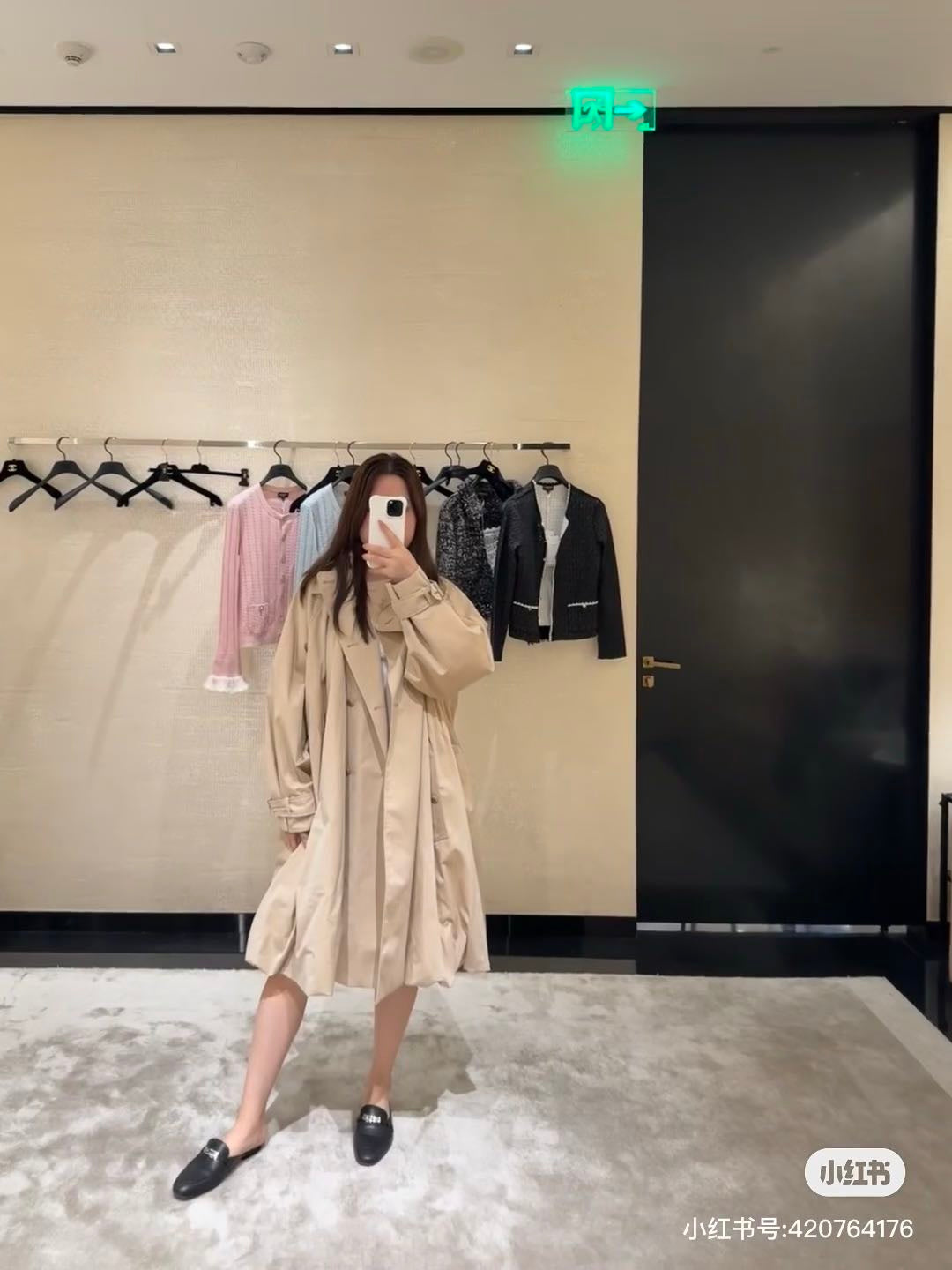 Guc 25fw long trench coat