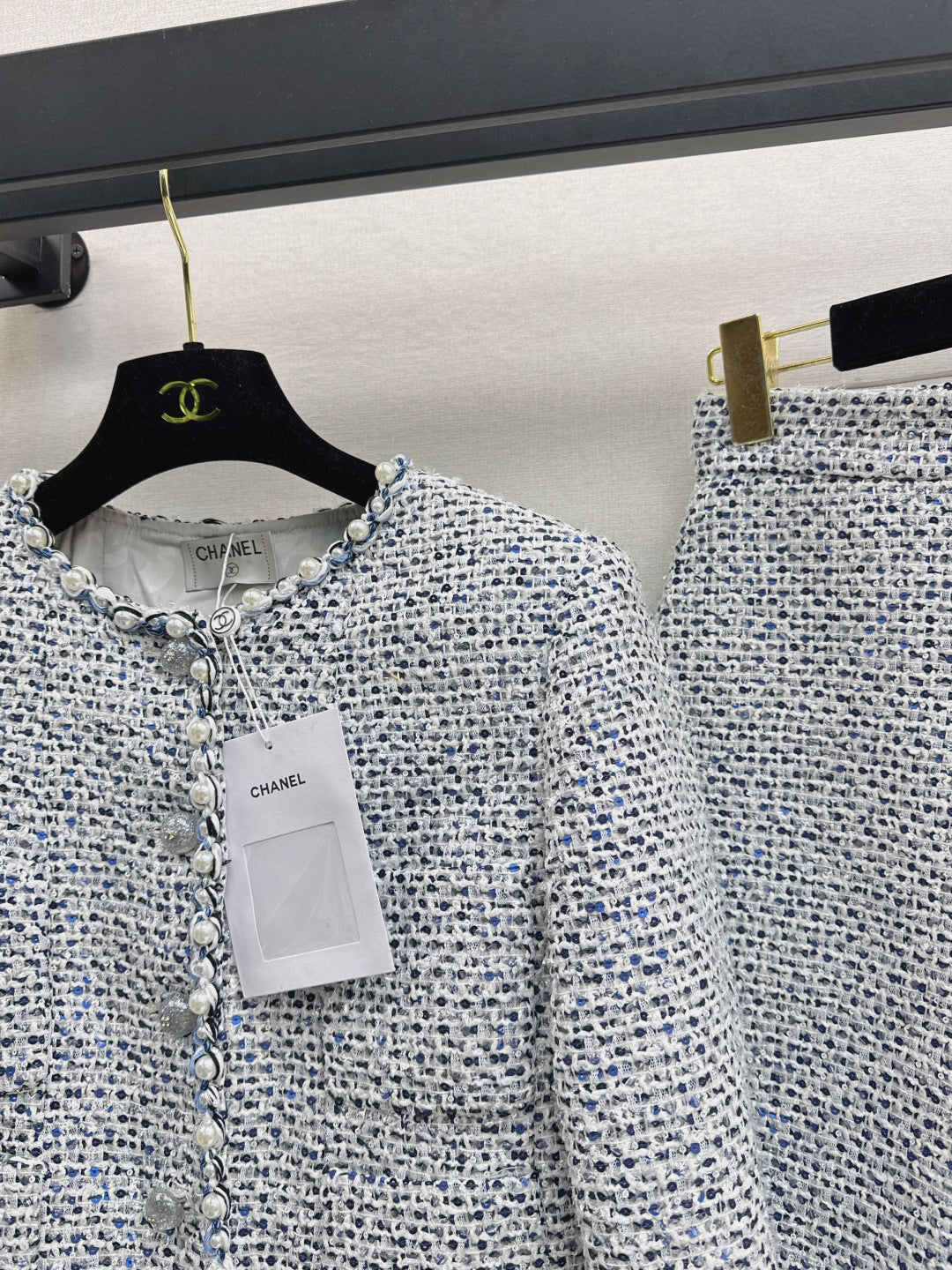 Chan 25fw beaded suit
