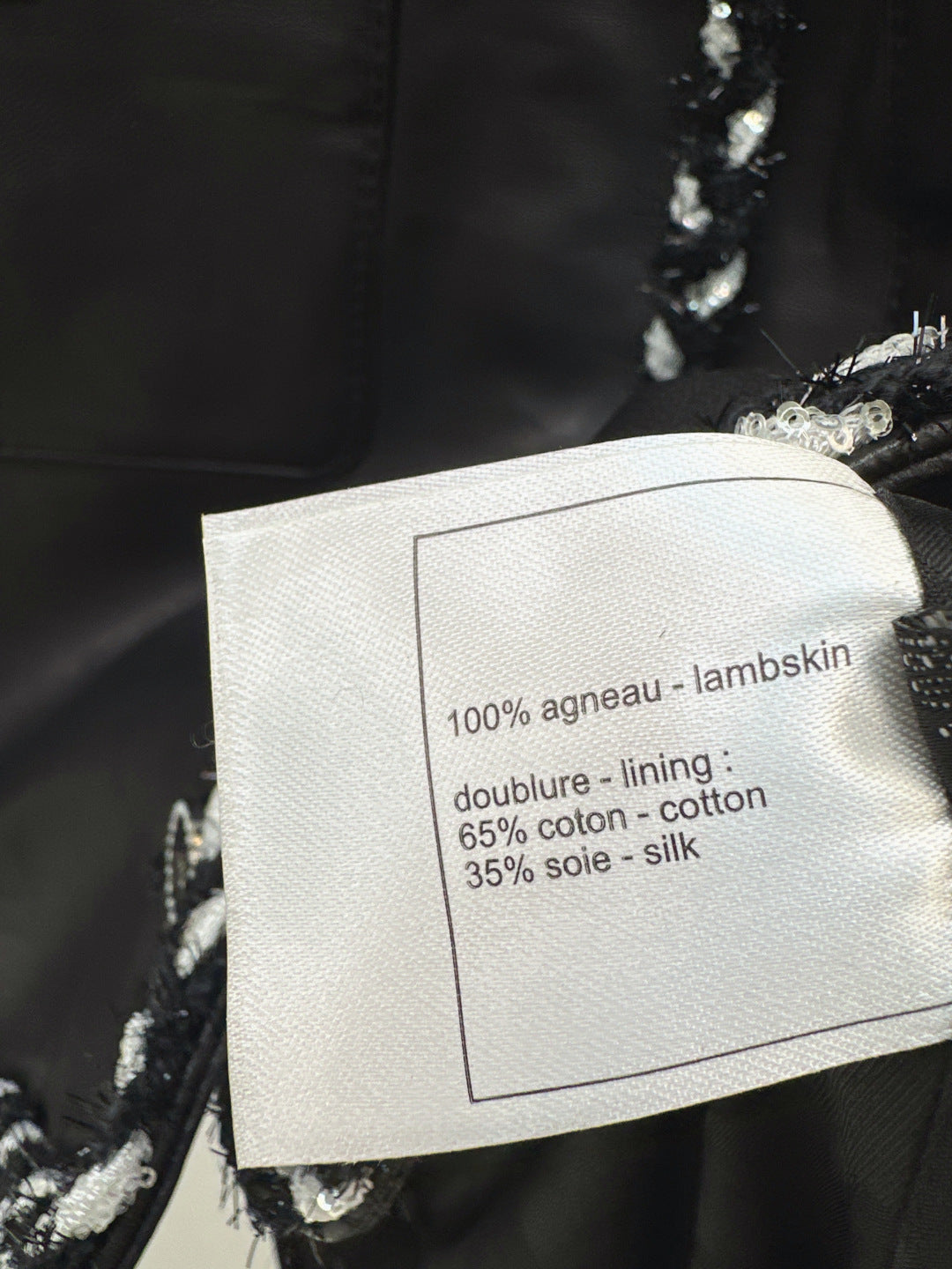 Chan 25fw leather jacket