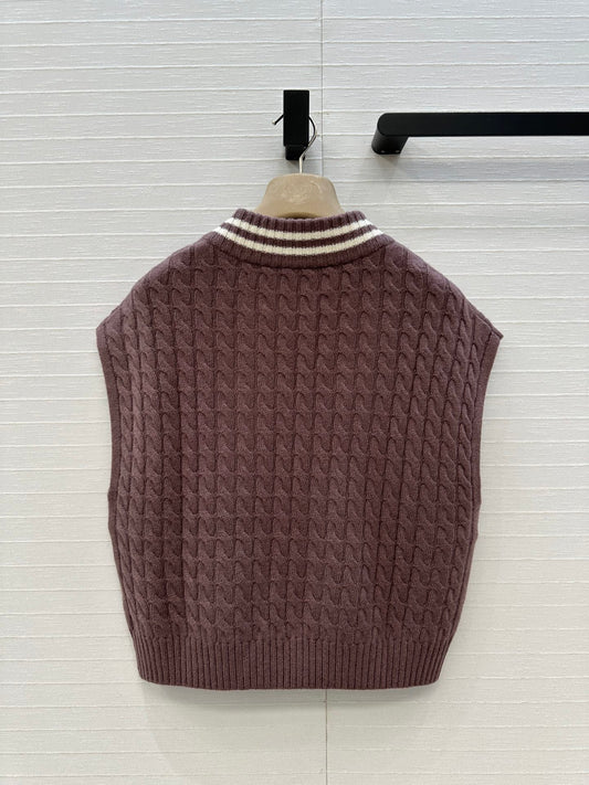Brune 25fw knitted vest