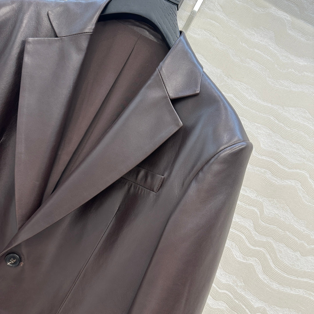 Saint 25fw leather jacket