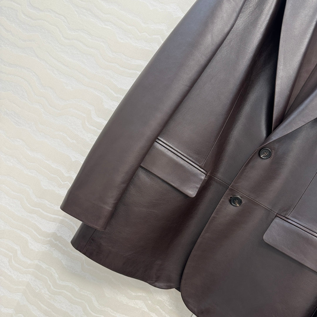 Saint 25fw leather jacket