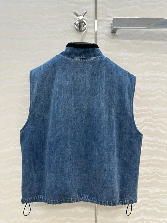 Miu 25fw denim vest