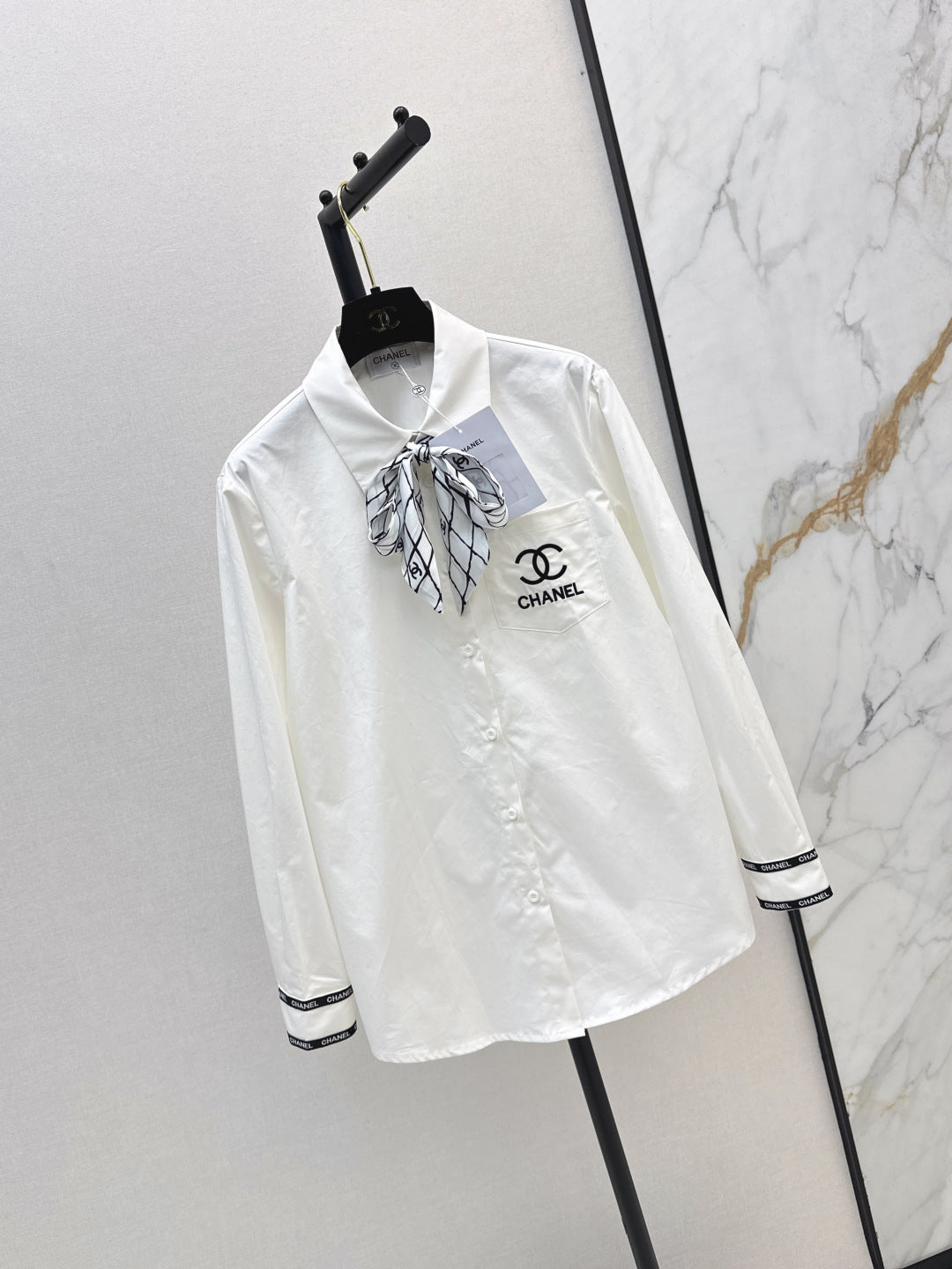 Chan 25fw scarf shirt