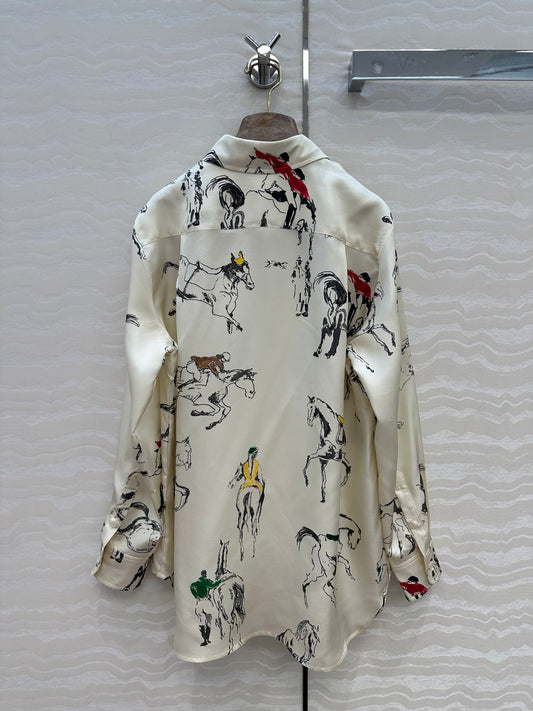 Loro 25fw silk shirt