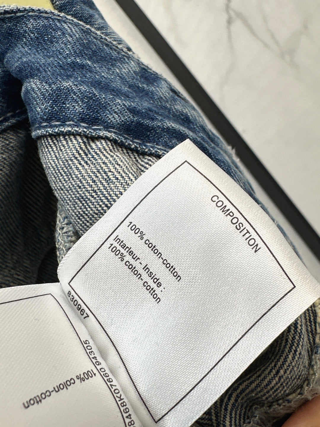 Chan 25fw rhinestone jeans
