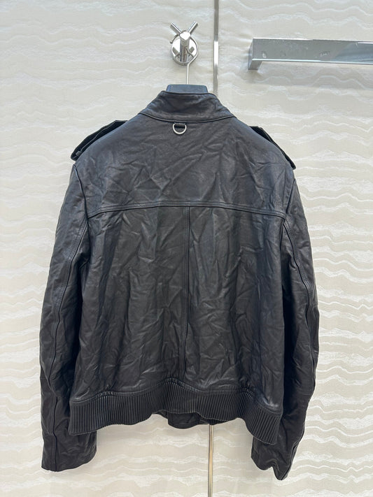 Brune 25fw leather jacket