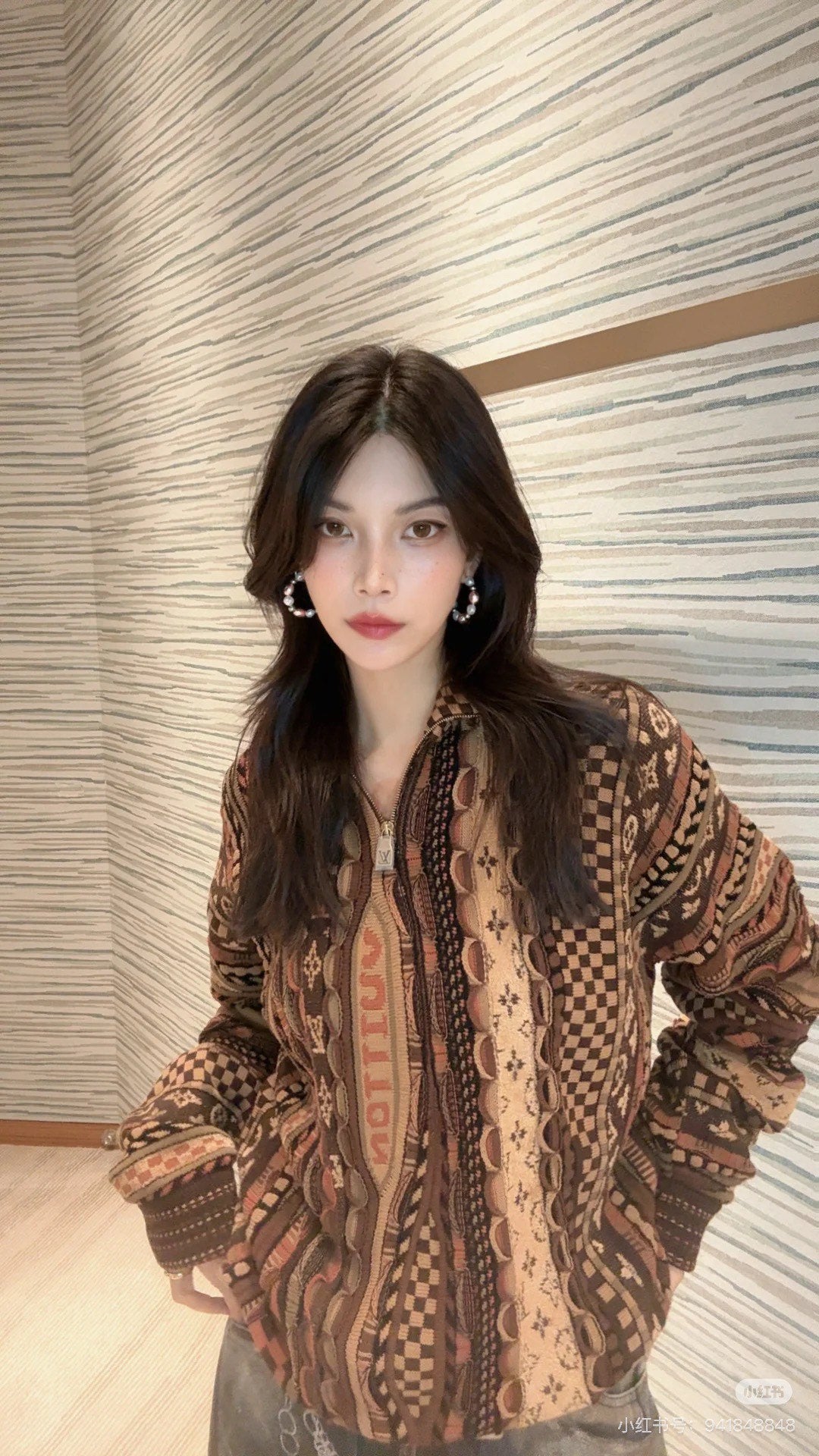 Louis 25fw jacquard sweater