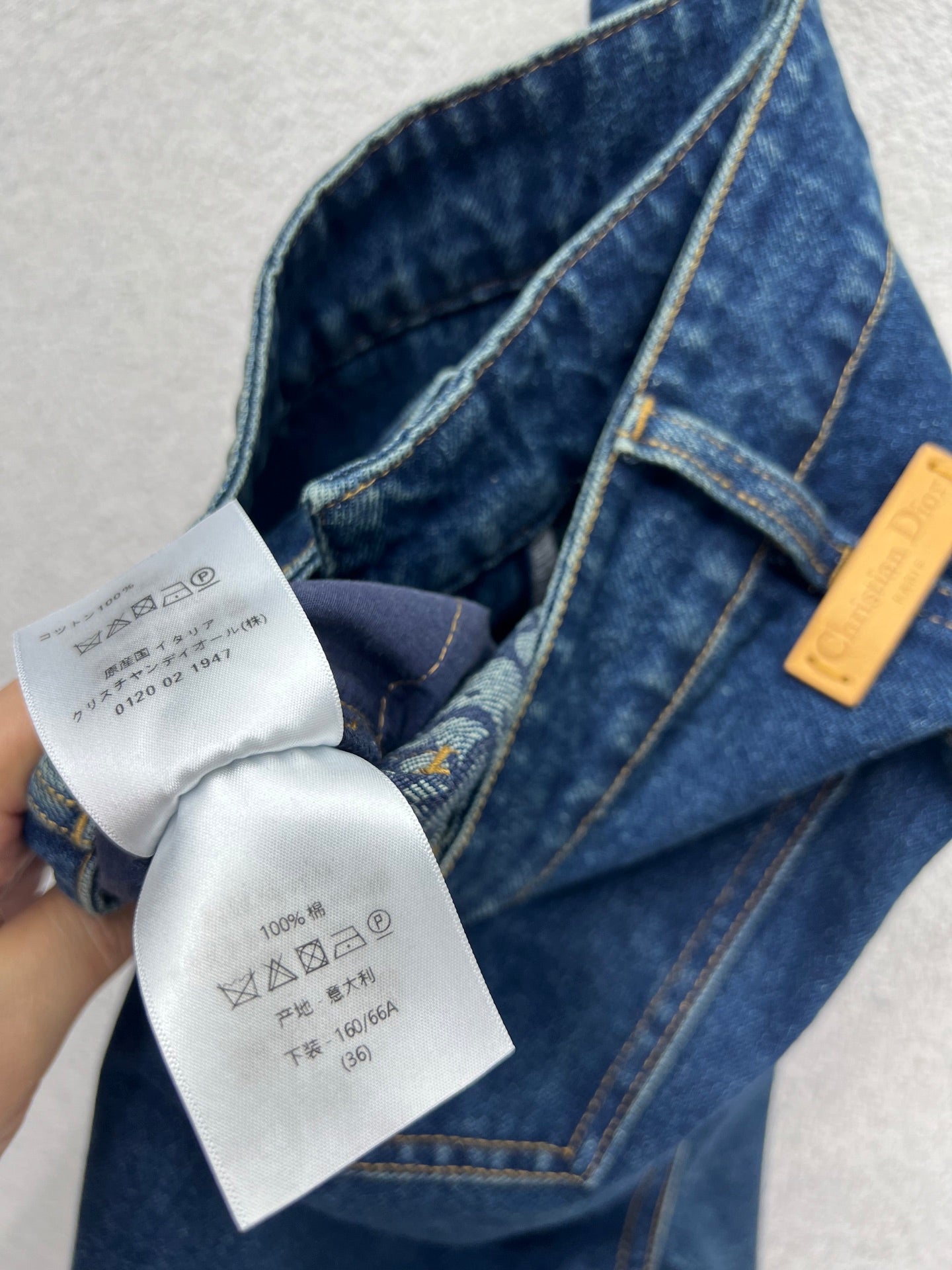 CD 25fw splicing jeans