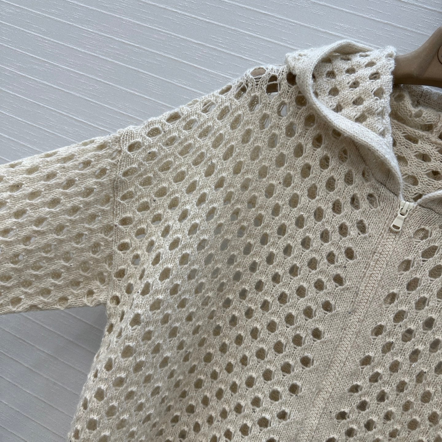 Brune 25fw hoodie cardigan