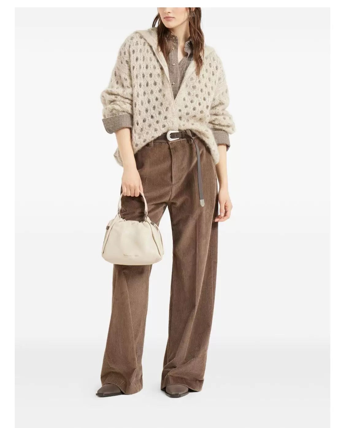 Brune 25fw hoodie cardigan